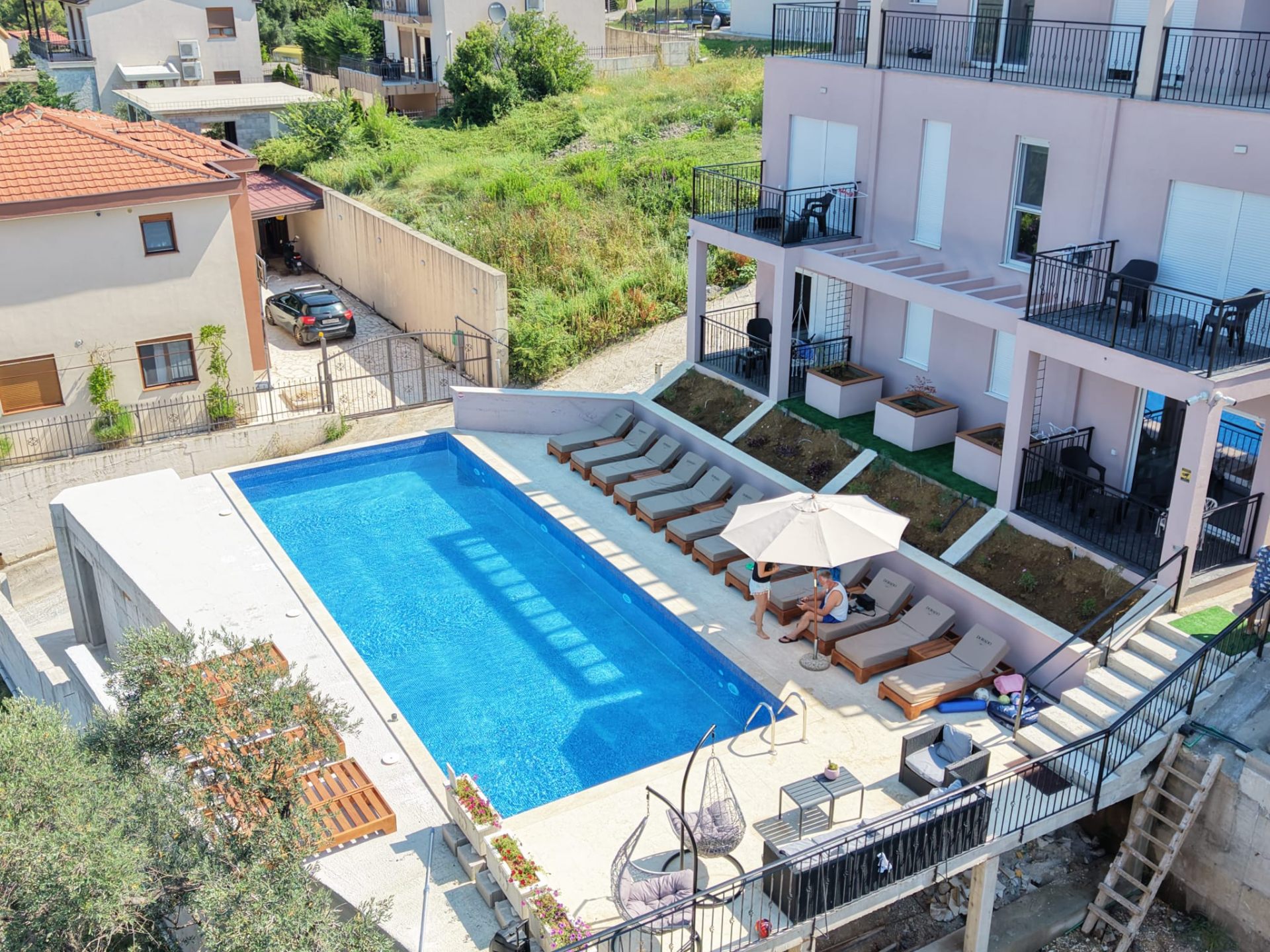 Aerial view of Dorado Apartments